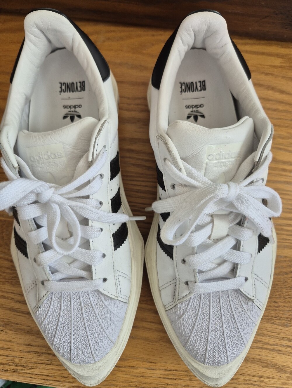 Adidas Originals Beyonce Superstar Platform Pointed Toe Sneakers US 7.5 FY7730 - Picture 8 of 10